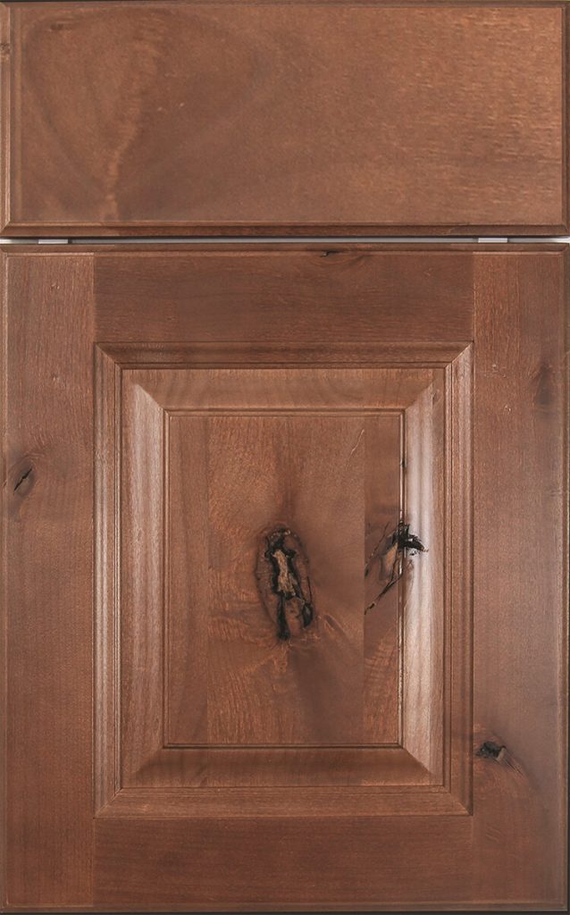 an expresso kitchen and bath cabinet surface