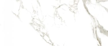 an Aura sintered stone countertop surface that has veining detail over the white background