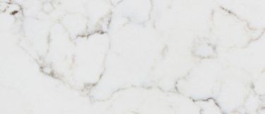 a statuario quartz countertop surface that has a soft veining pattern in gray over the white background