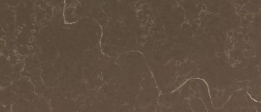 an Imperio quartz countertop surface that has small white veining over the brown background