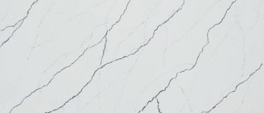 a Greylac quartz countertop surface with veining pattern over the white background