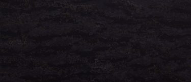 an Amadeus quartz countertop surface that features gold veins over the black background