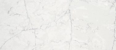 a pearl jasmine quartz countertop surface that has a dark gray veining pattern over the white and light gray background