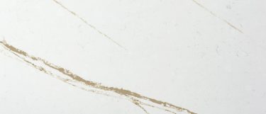an Eternal Dor quartz countertop surface that features striking gold veins over the bright white background