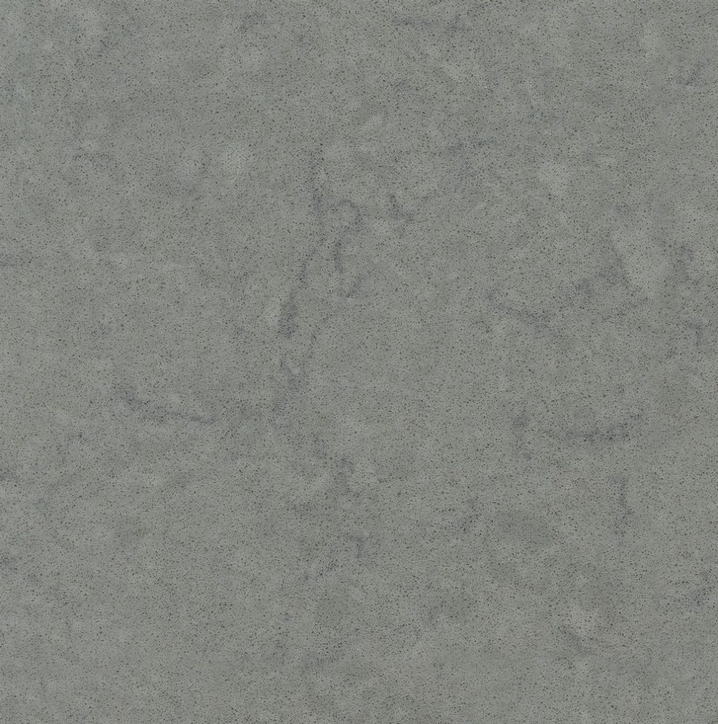 a Cygnus quartz countertop surface that has a greenish gray tone with subtle gray veins and grains