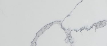 a statuary classique quartz countertop surface that features delicate gray veins over the white background