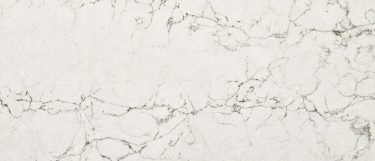 a Lido Blanco quartz countertop surface that features gray web-like veining pattern over the white background