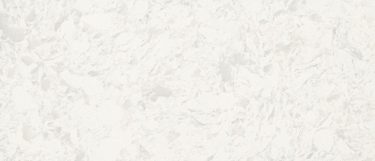 a Glacier White quartz countertop surface that has a white background with gray cloud details