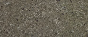 a Babylon Gray quartz countertop surface that features dark gray hues
