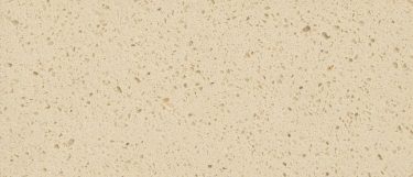 an Almond Roca quartz countertop surface that features speckling details over the soothing beige background