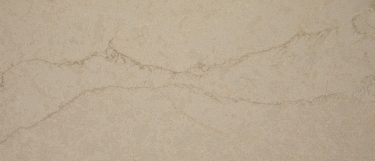 a Barclay Tan quartz countertop surface that has a taupe color with veining details