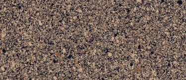 a windsor quartz countertop surface that features a dark pattern with flecks of tan, white, and black