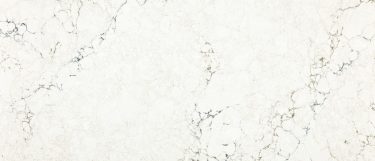 a Whitendale quartz countertop surface with creamy white background and dark gray veining