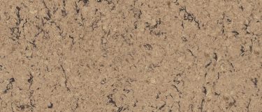 a Newhaven quartz countertop surface that features black striations over its brown base