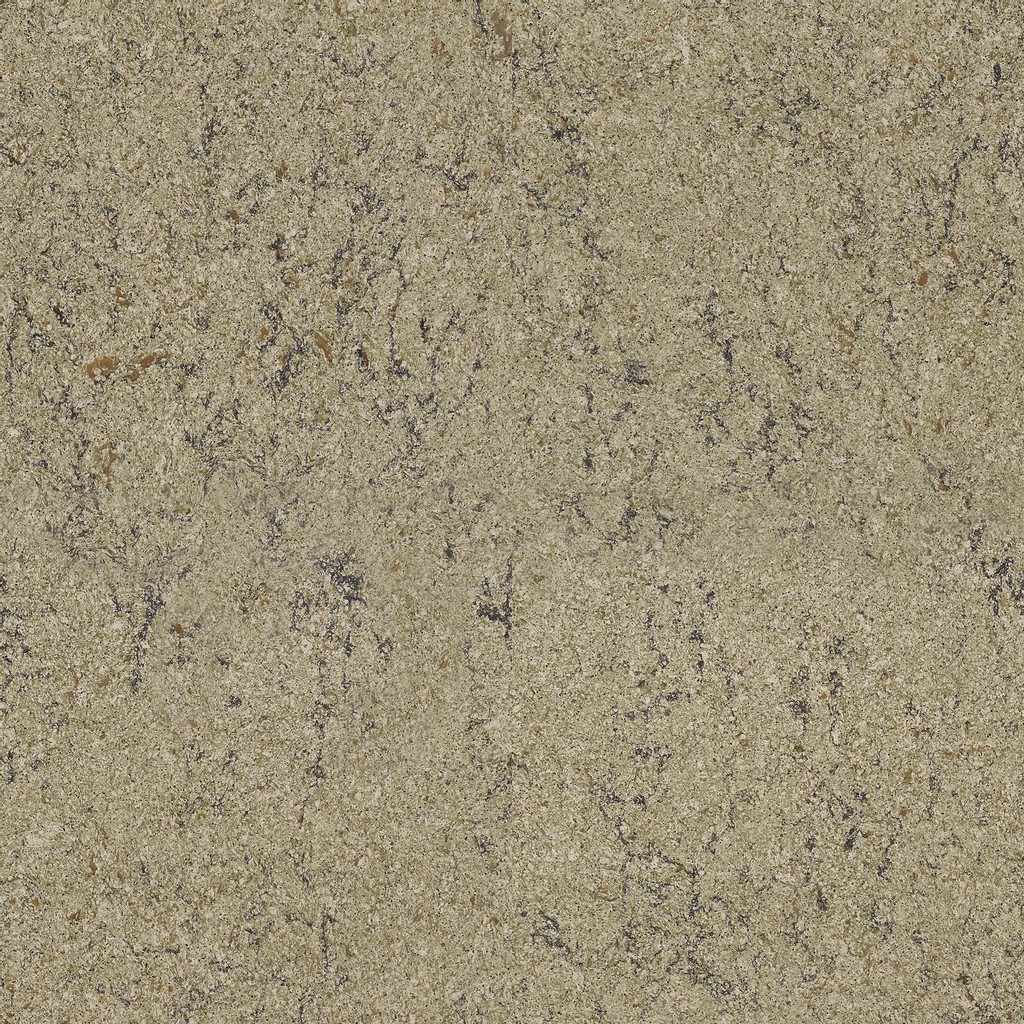 a Ferndale quartz countertop surface that features gray veins over the brown beige background