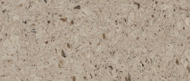 a Darlington quartz countertop surface that features white and brown speckles over the tan design