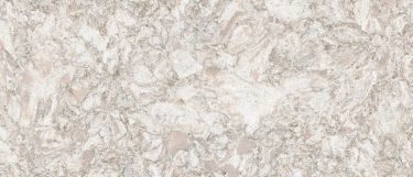 a Chatsworth quartz countertop surface that features swirling pattern in ivories and creams with veining design in gray