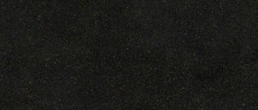 a Caerphilly Green quartz countertop surface that features a dark design with black and brown speckles with shades of emerald, black, tan, and gold