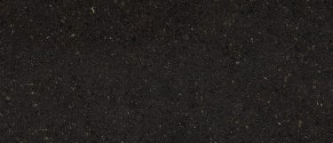 a Blackwood quartz countertop surface that features gold and cream flecks over the black background