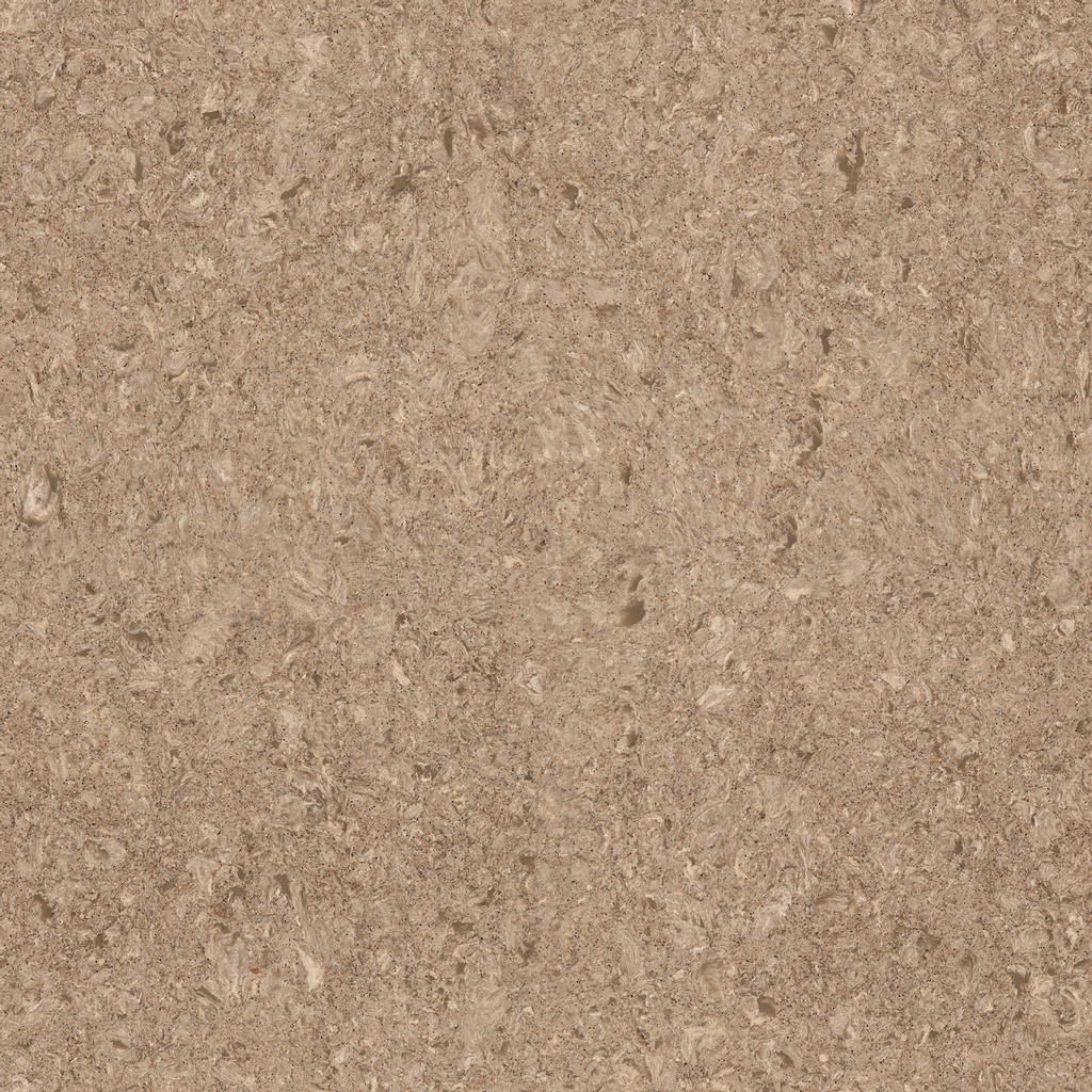 a Berkeley quartz countertop surface that features a light tan design with white and cream colors with dark brown specks
