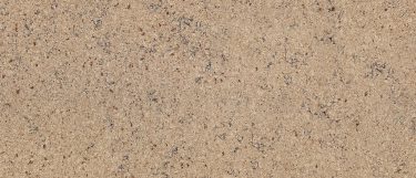 an Aragon quartz countertop surface that has subtle black speckles over the cream background