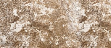 a Brown Persa granite countertop surface that blends together the colors of light and dark brown with cream and taupe