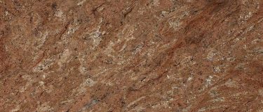a rosewood granite countertop surface that features light gray veins and shades of peach