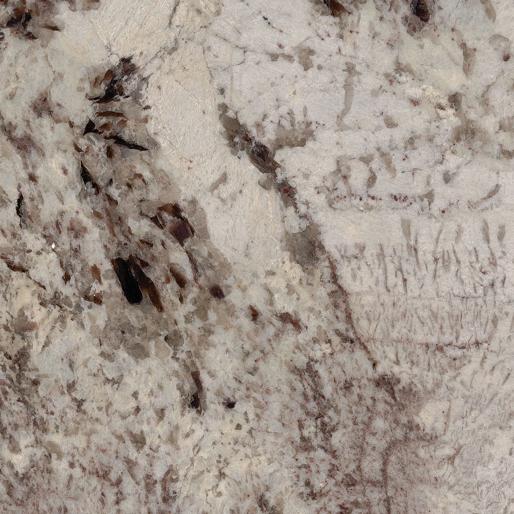 a Kalix River granite countertop surface that blends the colors of creams, white, pinks, and browns in its design