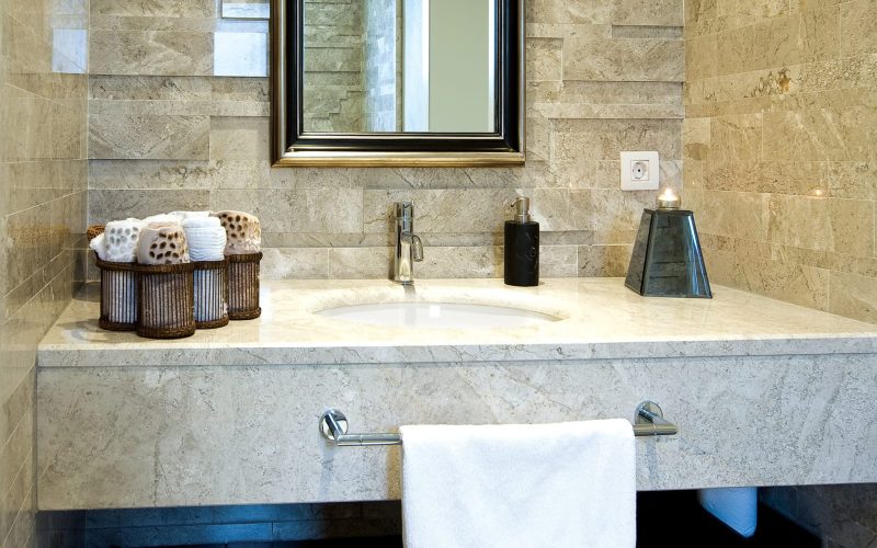 Southaven MS Limestone Bathroom Countertop
